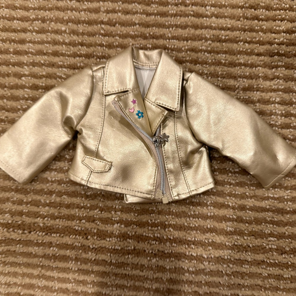 American girl doll golden jacket